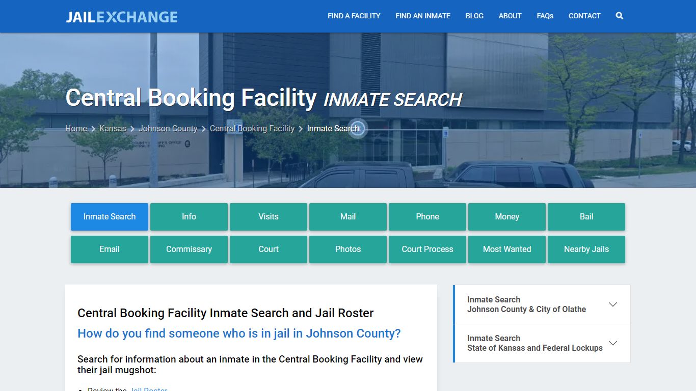 Central Booking Facility Inmate Search - Jail Exchange